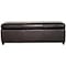 Baxton Studio Chanuncey Storage Ottoman, 18 in W, 16.5 in H, Leather, Brown A-1956 - alternate 5